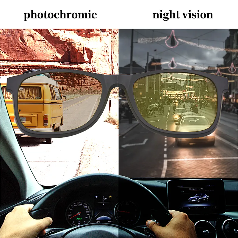 good price hd day night safety view vision driving photochromic sunglasses glasses