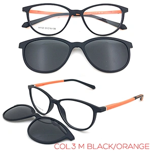 soft tr90 plastic fashion design new arrived magnetic clip on optical frames