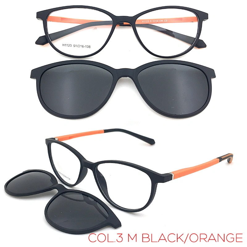 soft tr90 plastic fashion design new arrived magnetic clip on optical frames
