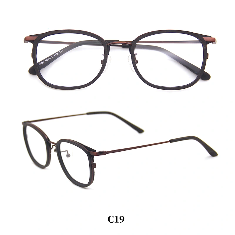 China wholesale wood Acetate optical reading glasses eyewear frame