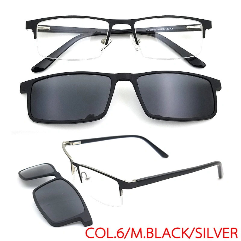 high quality new design big size optical frame Clip on Sunglasses ready