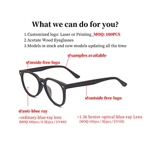 2019 optical wooden brand acetate tips designer eyeglasses frames