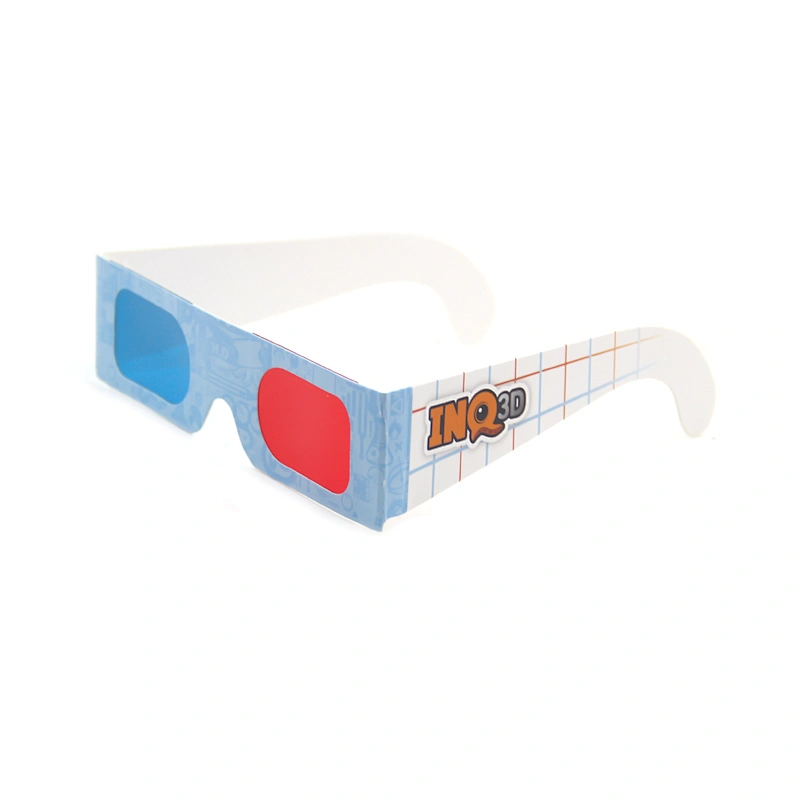 high quality cheap price Custom Paper Anaglyph 3D Red Blue Glasses