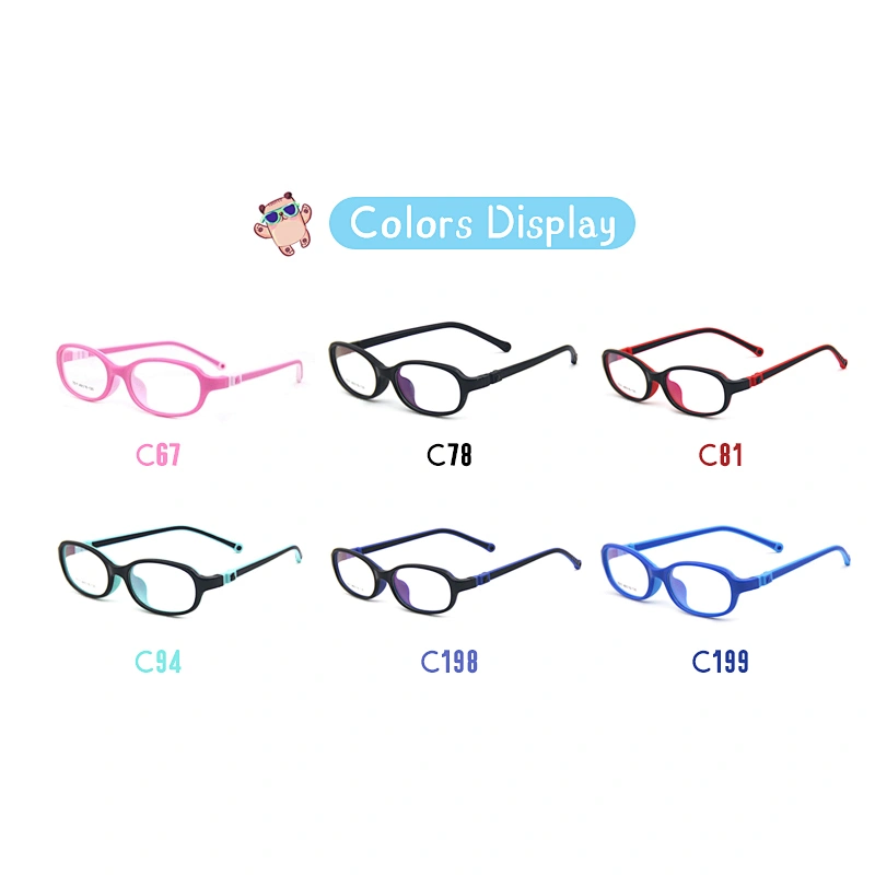 Boys Girls Children's safety Silica Ultra Light Glasses Frame wholesale