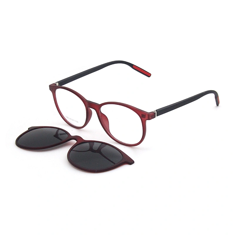soft tr90 round optical frame hot sale selling ready stock clip on glasses