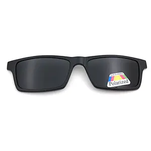 High quality magnetic clip on glasses fashion sunglasses polarized TR90 frame
