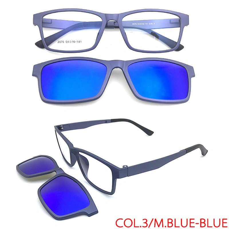 tac polarized lens spectacle clip on eyeglasses eyewear frames with cover