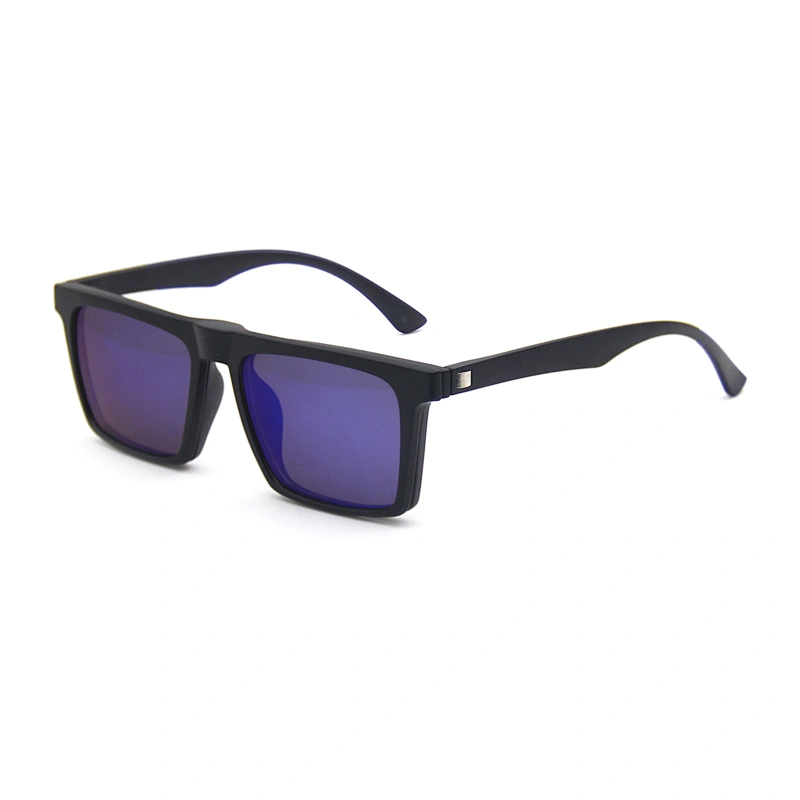 2020 2019 5 in 1 plastic sport interchangeable changeable lens clip on sunglasses magnetic polarized