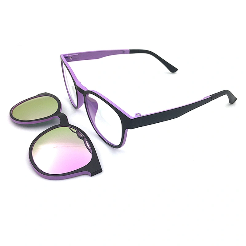 high quality ready clip on eyeglasses magnetic clip-on glasses frame