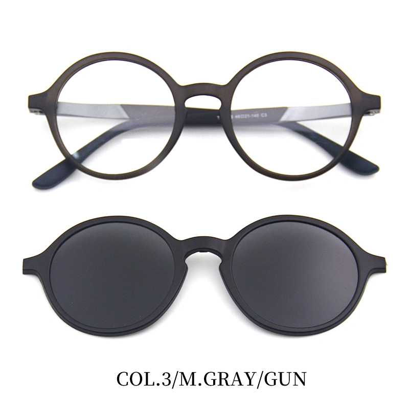 high quality ready stock photochromic eyewear magnetic reading glasses with black cover