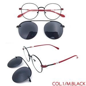 Clip-on Frame Uv400 Polarized Spring Light Nose Metal Clip On Glasses