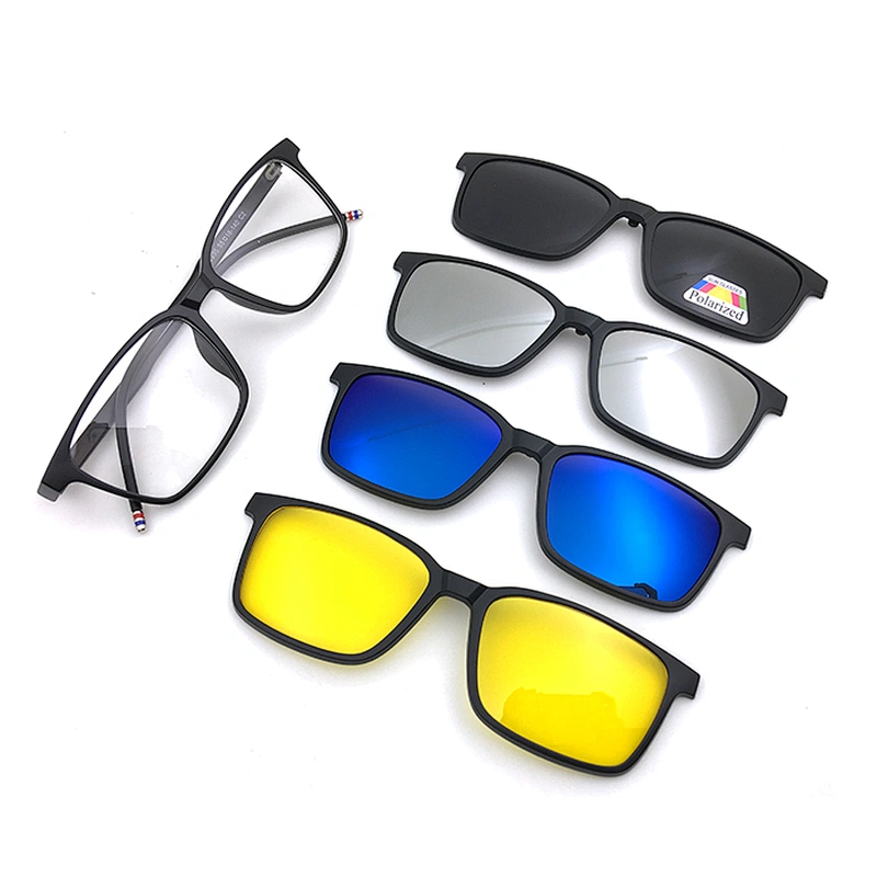 new clip on glasses idea 4 clips in 1 frame with 1 bag optical eyewear 2295
