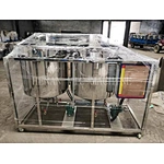 Mini stainless steel crude oil refinery plant was packaged for shipping