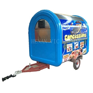 hot sale stainless steel mobile food trailer in stock