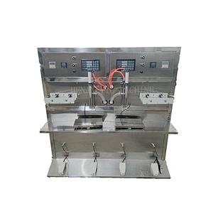 Semi-automatic stainless steel oil filling machine with heat sealer