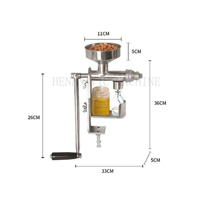 LY-2 Small manual stainless steel oil press machine,Home use oil press machine