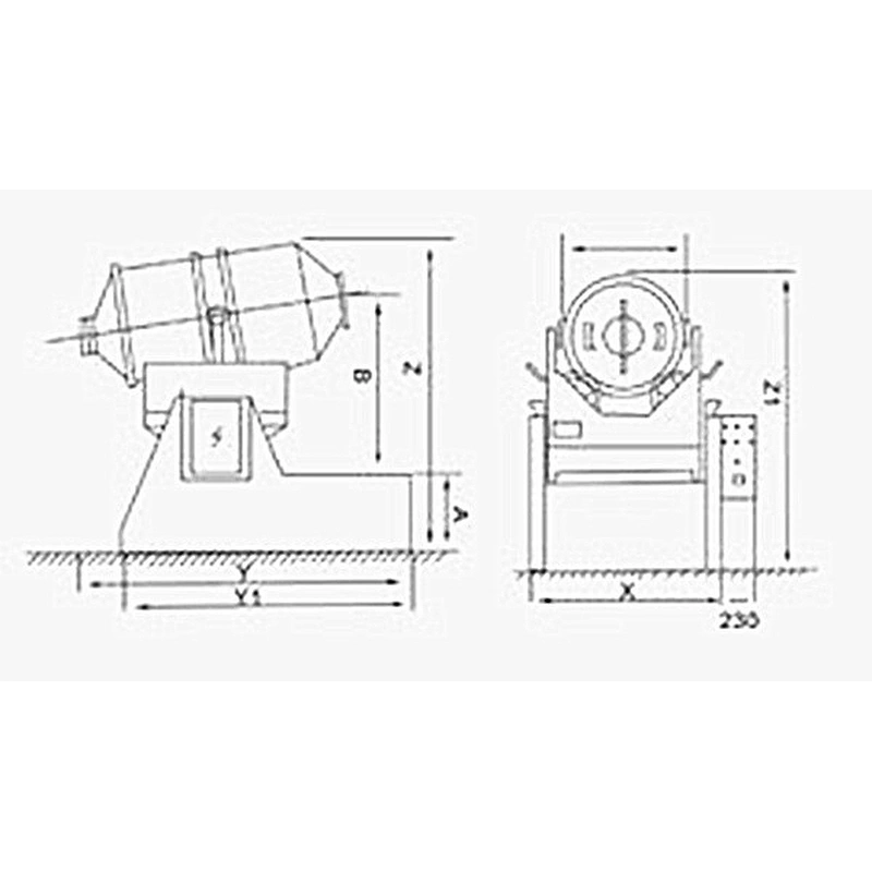 Hot Two Dimensional rotating Mixer with reasonable price for sale