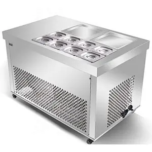 Commercial Round Pan Fried Ice Cream Machine For Sale