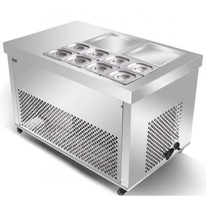 Commercial Round Pan Fried Ice Cream Machine For Sale