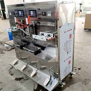 Semi-automatic stainless steel oil filling machine with heat sealer