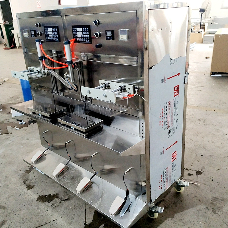 Semi-automatic stainless steel oil filling machine with heat sealer
