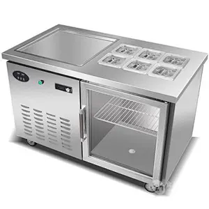 Commercial Round Pan Fried Ice Cream Machine For Sale