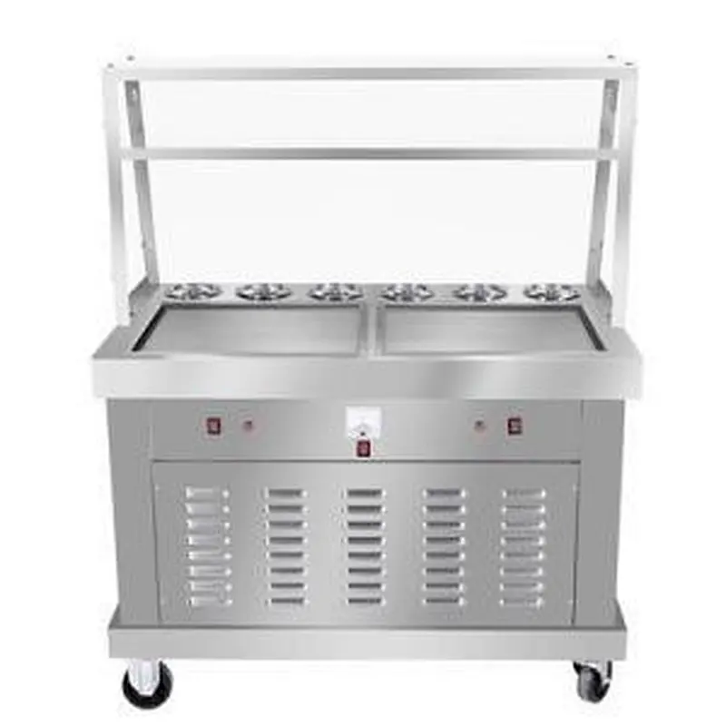 Commercial Round Pan Fried Ice Cream Machine For Sale