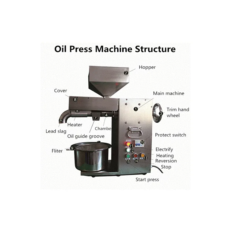 mini home use oil press machine