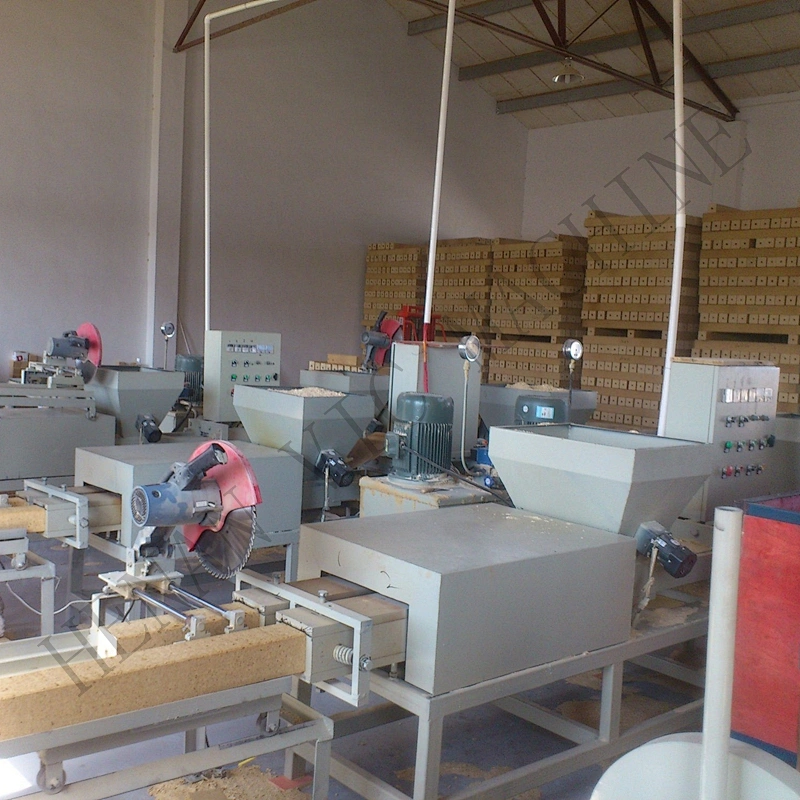 Double Head Wood Shaving Palllet Making Machine