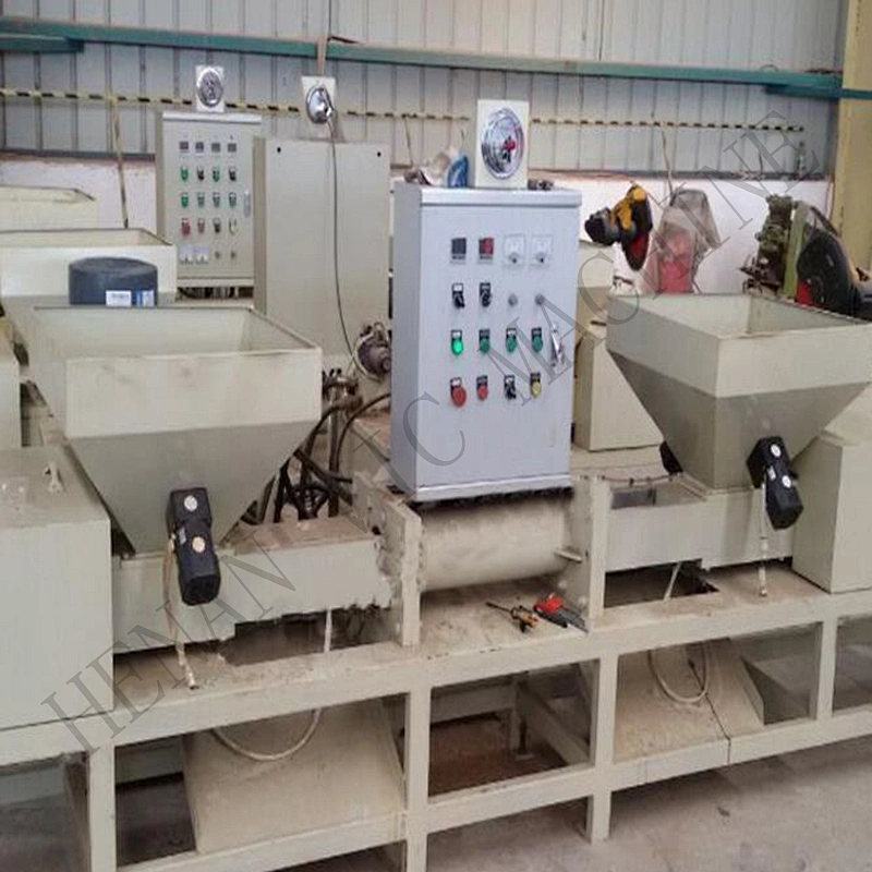 Double Head Wood Shaving Palllet Making Machine