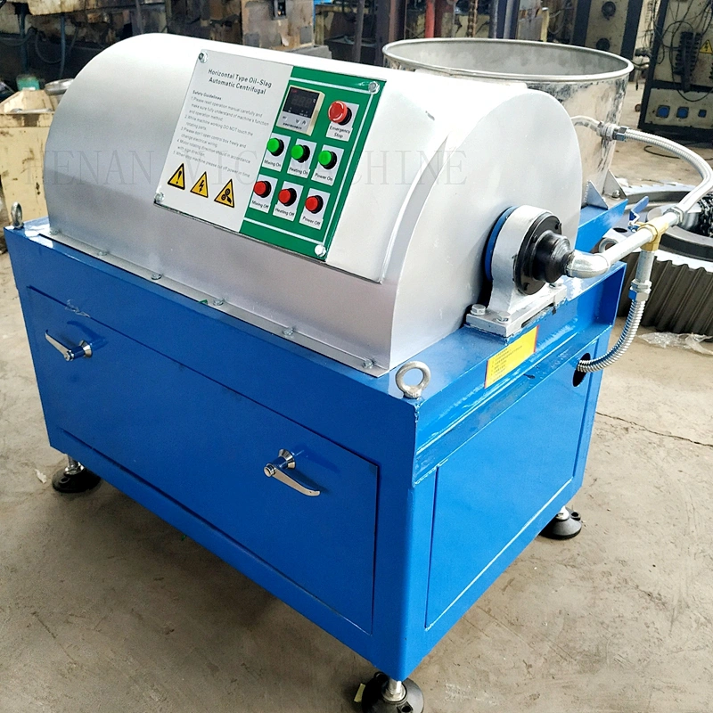 New Design 400kg/h Oil-slag  Separation Decanter Centrifuge With Automatic Stirring System