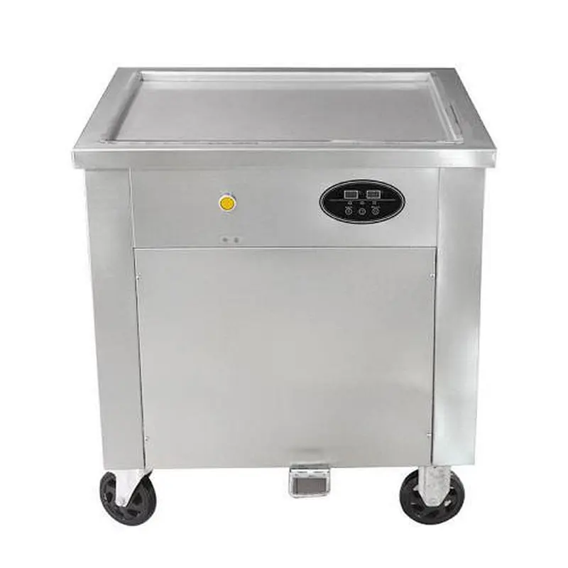 Commercial Round Pan Fried Ice Cream Machine For Sale