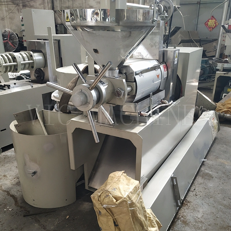 New design screw cold oil press machine with feeder and filter