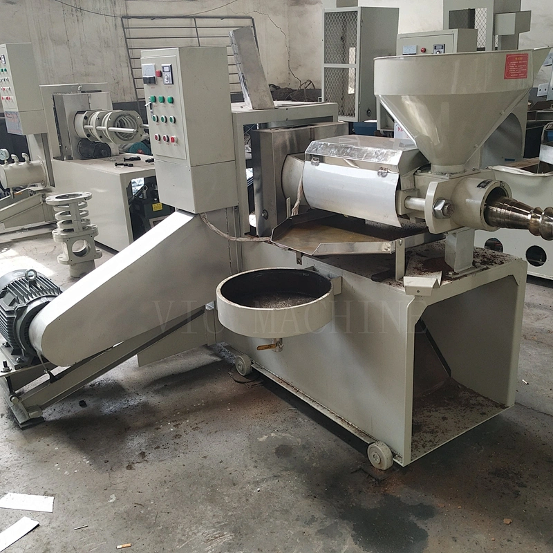 New design screw cold oil press machine with feeder and filter