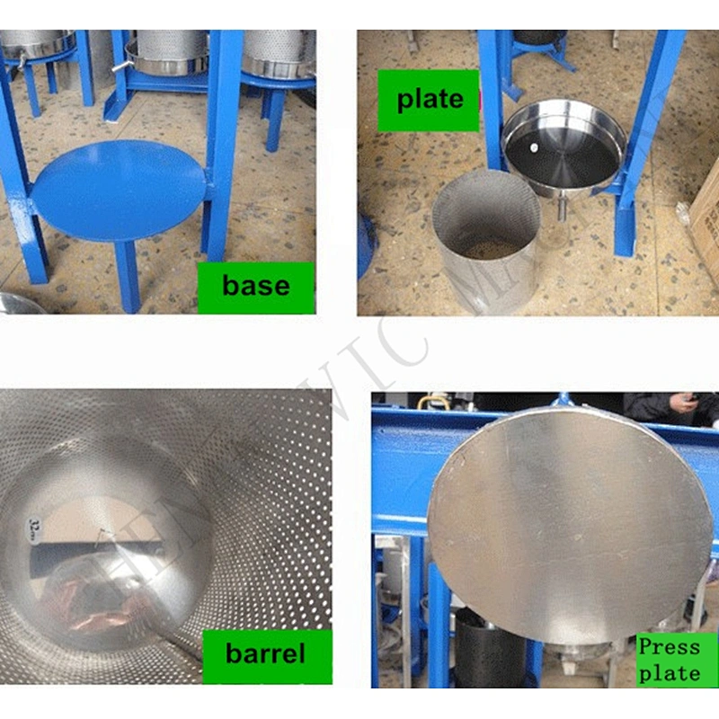 Máquina de prensa de aceite manual de mini prensa de aceite con gato hidráulico 3T