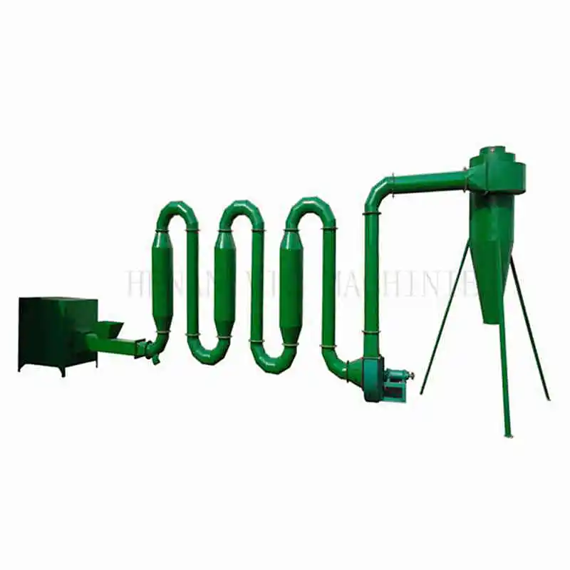 secador de tubo de aserrín secador de polvo de madera máquina secadora de grano