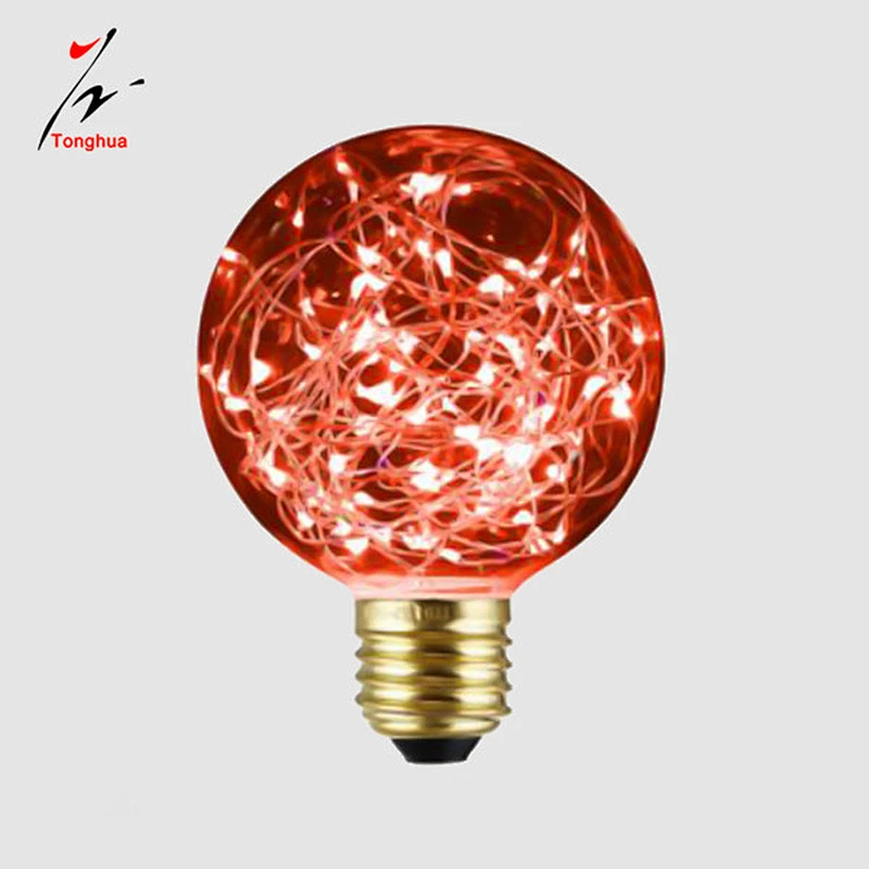 Edison Creative LED String Lights Firework Light G80,G95,G125 LED Copper Wire Decoration Wedding Decorative Light Bulb