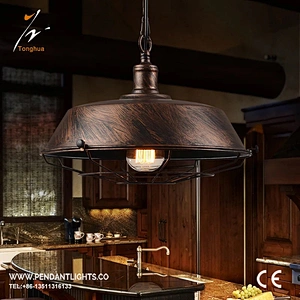 Vintage Industrial Style One-light Pendant With Rich Oil Rubbed Bronze Finish With High Lights