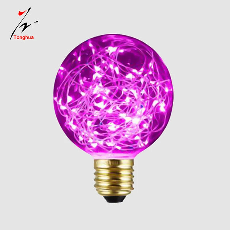 Edison Creative LED String Lights Firework Light G80,G95,G125 LED Copper Wire Decoration Wedding Decorative Light Bulb