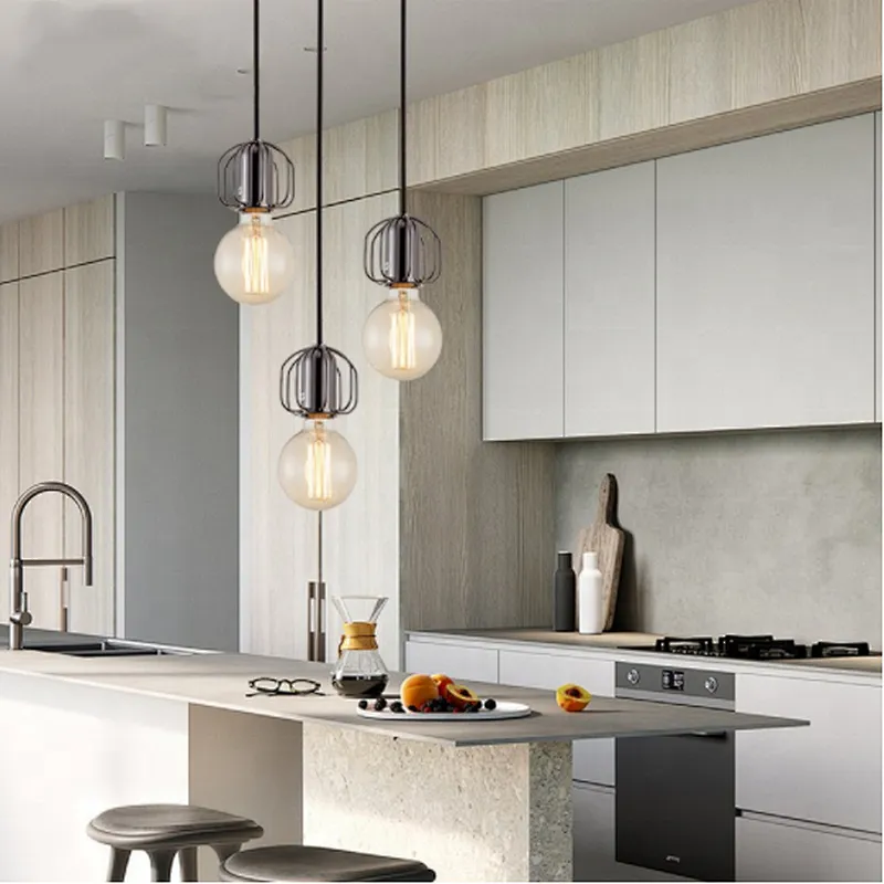 Vintage Pendant Light Metal Cage Pendant Lamp industriral hanglamp Fixture Luminaire lamp
