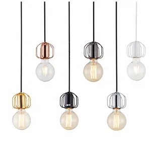Vintage Pendant Light Metal Cage Pendant Lamp industriral hanglamp Fixture Luminaire lamp