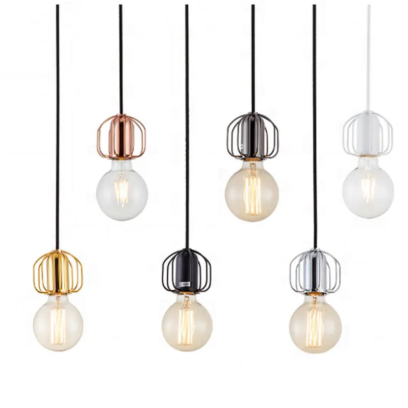 Vintage Pendant Light Metal Cage Pendant Lamp industriral hanglamp Fixture Luminaire lamp