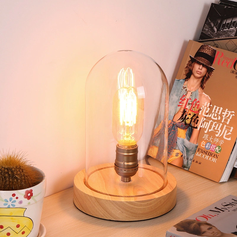 Modern Art Decoration Desk Lamp E27 Holder Solid Wooden Table Lamps For Decorate Nature Style Desk Night Light