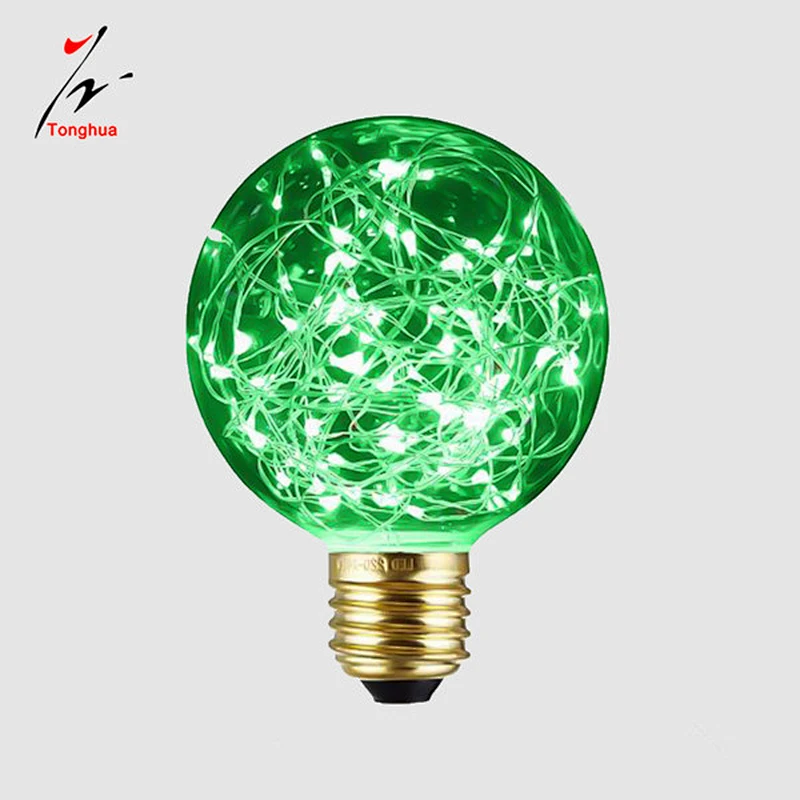 Edison Creative LED String Lights Firework Light G80,G95,G125 LED Copper Wire Decoration Wedding Decorative Light Bulb