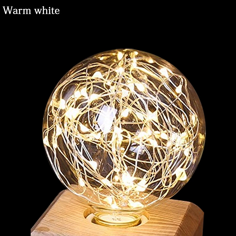 E27 LED Bulb String Filament Light G95 LED Holiday String Bulb