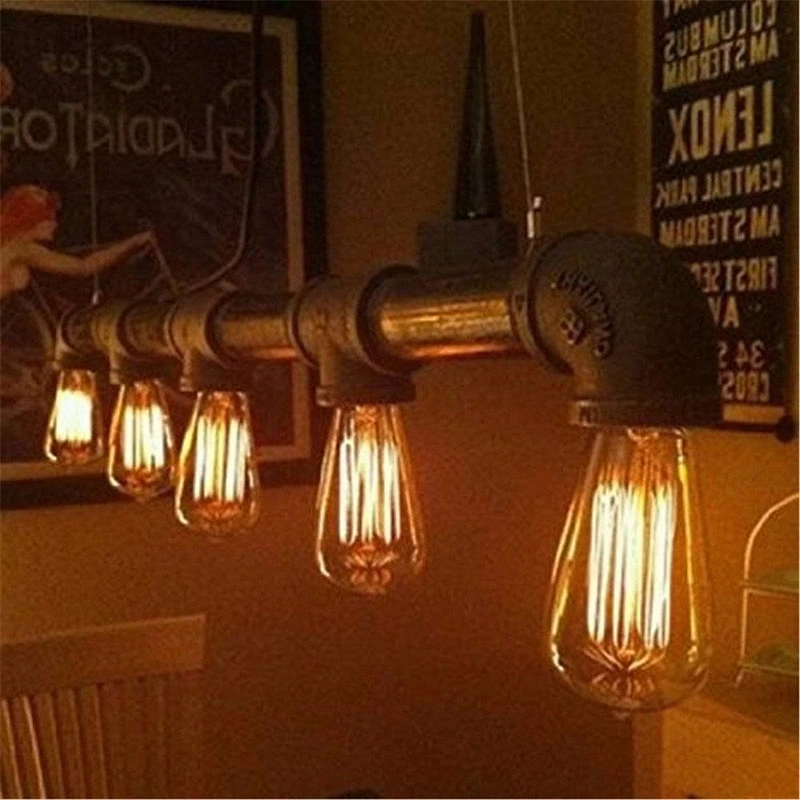 Vintage Retro Edison Bulb ST64 19AK Squirrel cage