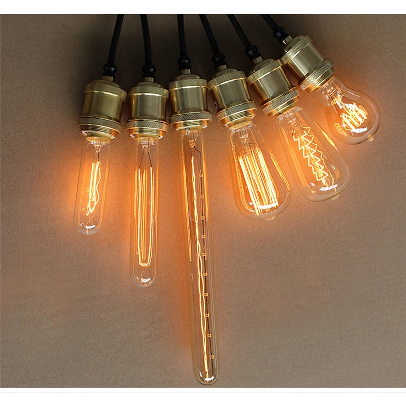 Ampoule Vintage Edison Bulb E27 220V 40W Lamp Bases G80 G125 ST64 G95 Tungsten Decor Retro Filament Luminary Lighting Bulb Light