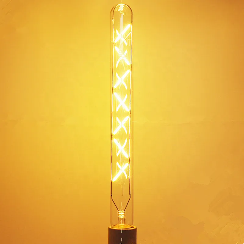 Tube Lights T30*300 LED filament lamp double-sided 8W E27 dimming LED filament bulb
