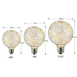 Christmas Decorative LED G950 E27 1.4W Base Copper Wire String Light For Holiday