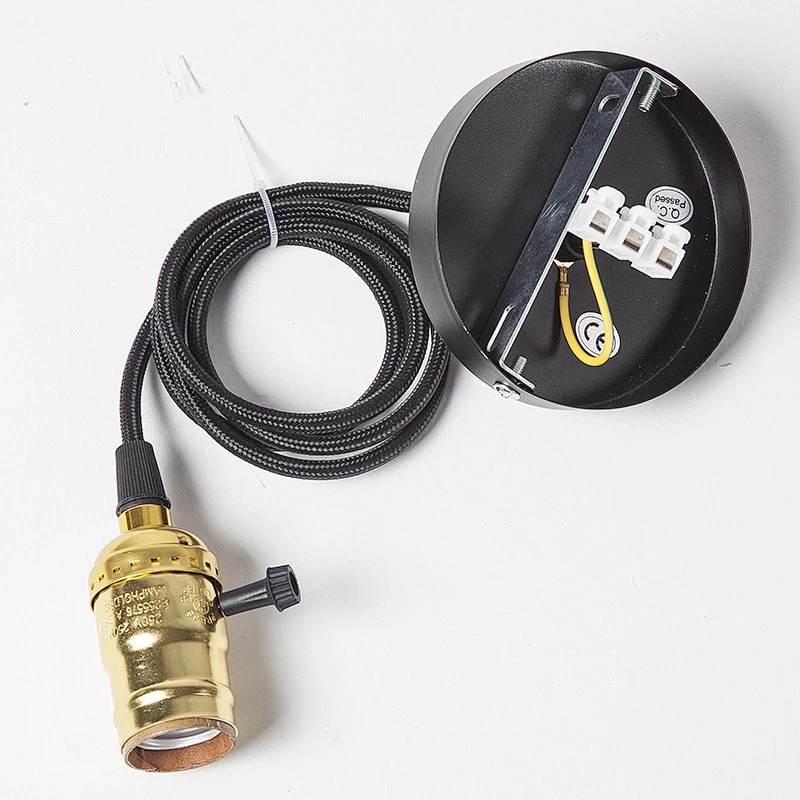 Hot Sale Pendant Lamp Component E27 Holder DIY Cord Set